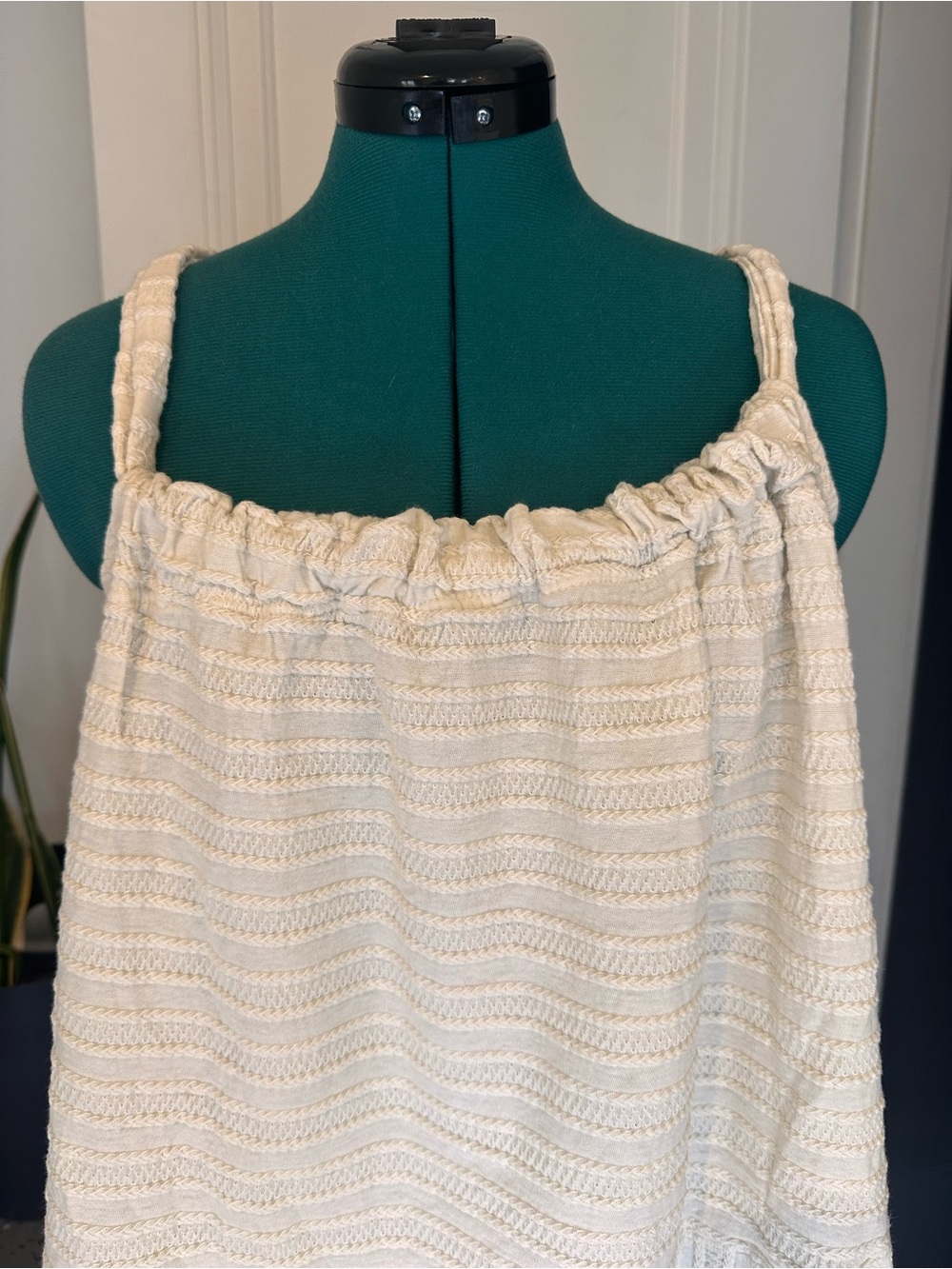 Free People Beach Dress Women M Shay Convertible Mini Ivory Coastal Casual - Picture 2 of 11